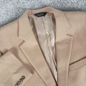 Jos A Bank 44L 100% Camel Hair Beige Mens Blazer